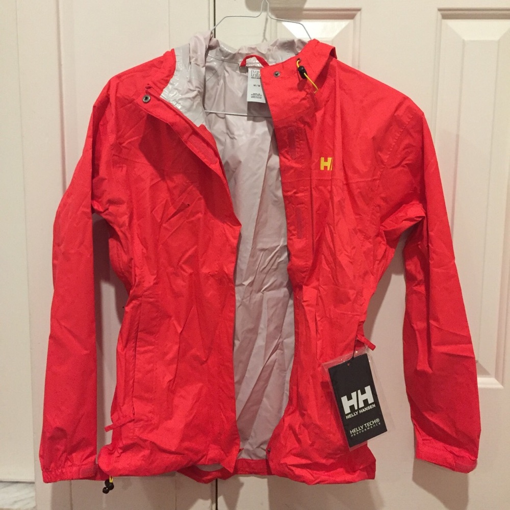 Coral Helly Hansen raincoat